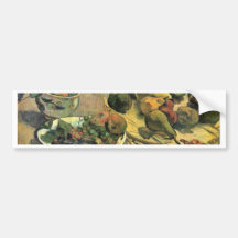 Still Life With Fruit By Gauguin Paul Bumper Sticker