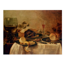 Still Life with Fruit Pie, 1635 Post Card