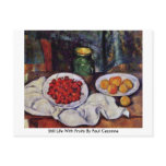 Still Life With Fruits By Paul Cezanne postcards