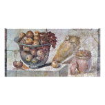 Still Life With Glass Bowl Of Fruit And Vases, photo cards