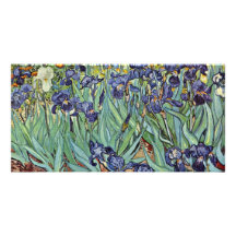 Still Life With Irises By Vincent Van Gogh Photo Card Template