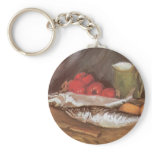 Still Life with Mackerels by Vincent van Gogh keychains