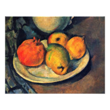 Still Life With Pomegranate And Pears Custom Invites