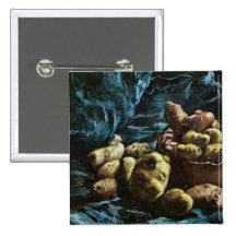 Still Life with Potatoes in a Bowl Van Gogh Vincen Pinback Button