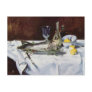 Still life with salmon - Edouard Manet Postcard