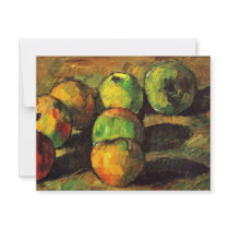 Still Life With Seven Apples By Paul Cézanne Custom Invites