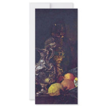 Still Life With Silver Jug. [1] By Willem Kalf Custom Rack Card