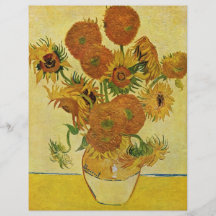 Still Life With Sunflowers By Vincent Van Gogh Personalized Flyer