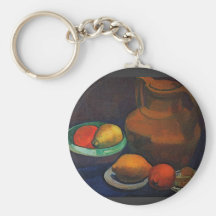 Still Life with tank by Paula Modersohn-Becker Keychain