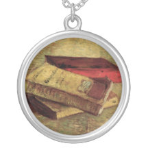 Still Life with Three Books by Vincent van Gogh Pendant