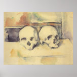 Still life with Two Skulls by Paul Cezanne posters