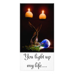 STILL LIFE  You light up my life.... Personalized Photo Card