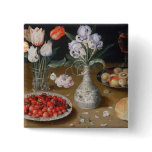 Still Lilies,Tulips, Cherries and Strawberries buttons