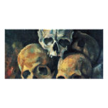 Still Pyramid Of Skulls By Paul Cézanne photo cards