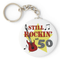 Still Rockin' At 50 Keychain