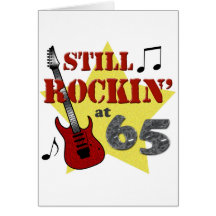 Still Rockin' at 65 Greeting Card