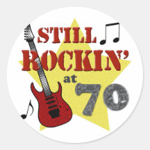 Still Rockin' At 70 Stickers