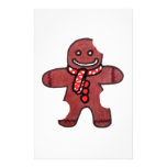 Still Smiling Gingerbread Man Personalised Stationery