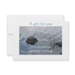 Still Waters Gift Certificate invitations