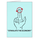 stimulate the economy greeting card