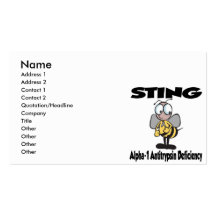 STING Alpha-1 Antitrypsin Deficiency Business Cards