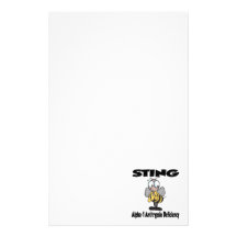 STING Alpha-1 Antitrypsin Deficiency Personalized Stationery