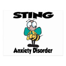 STING Anxiety Disorder Postcard