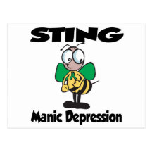 STING Manic Depression Postcard