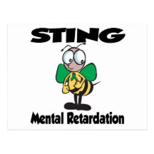 STING Mental Retardation Post Cards