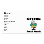 STING Sexual Assault business cards