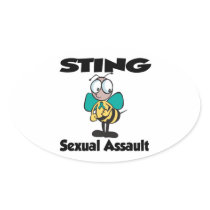 STING Sexual Assault Sticker