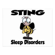STING Sleep Disorders Postcard