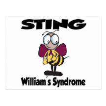 STING William's Syndrome Postcard