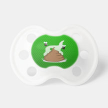 Stinky Poo; Green Baby Pacifier
