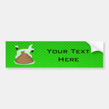 Stinky Poo; Green Bumper Sticker