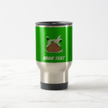 Stinky Poo; Green Coffee Mugs