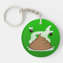 Stinky Poo; Green Keychain