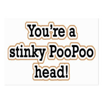 STINKY POO POO HEAD BUSINESS CARD TEMPLATE