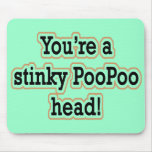 STINKY POO POO HEAD mousepads