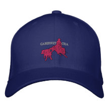 Stitch Cabernet CHA Bleu Casquette Rose Embroidered Hats
