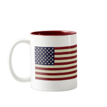 Stitched Vintage Flag Mug