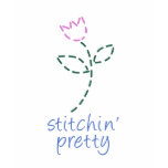 Stitchin Pretty with Flower Shirt