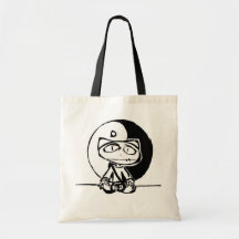 "Stitchlip Meditating w' Yin Yang"  By Levi G. Canvas Bag