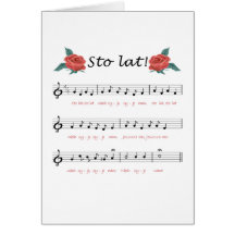 "Sto lat!" card