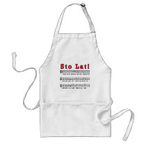 Sto Lat! Song Apron
