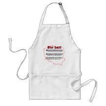 Sto Lat! Song Polish Map Apron