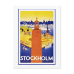 "Stockholm" Vintage Travel Poster postcards
