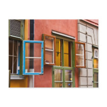 Stockholm windows postcard