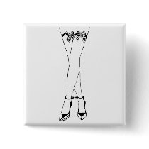 Stockings Bows & Cuffs Pinback Buttons