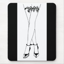 Stockings Bows & Cuffs Mouse Pads